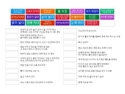 6학년 2학기 국어 관용표현1