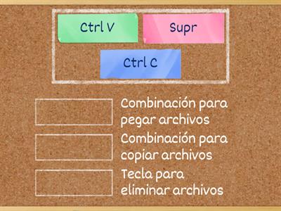 Combinación de teclas. Unidad 1. 