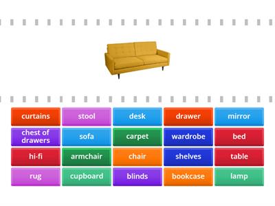 7.3 Things in the room game - Furniture