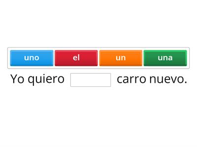 Artículos definos vs. indefinidos