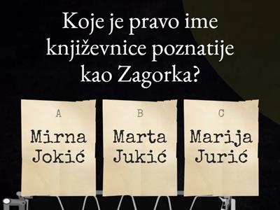 Miljenko Jergović: Zagorka (čitanka Sedmica, Profil Klett)