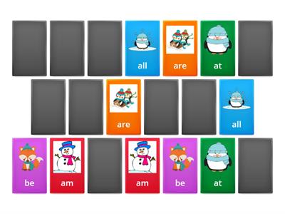 Sight Word Memory Game 