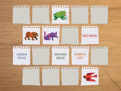 Brown Bear vocabulary games