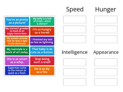 Similes & Metaphors Sort
