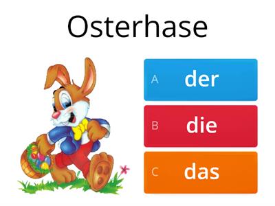 Húsvéti szavak német 1. osztály