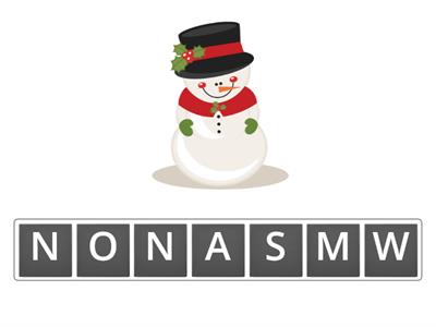 Christmas Words Anagram