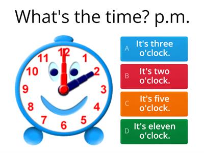 Rainbow English 3. What's the time? 