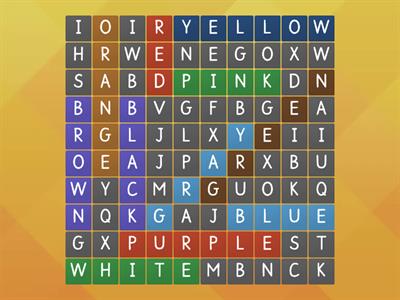 Colors - wordsearch