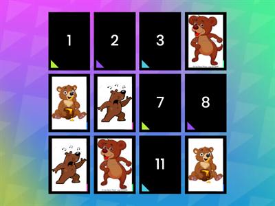 Memory game 6 little bears
