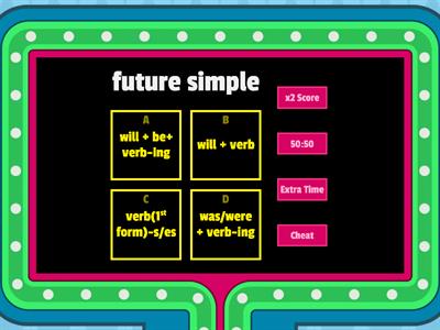 GAMESHOW - English tenses forms