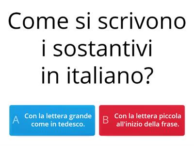 Quiz sull'alfabeto italiano