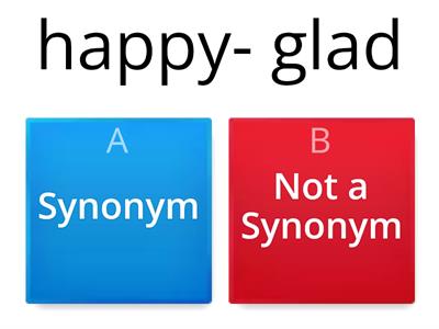 Synonym - Not a Synonym