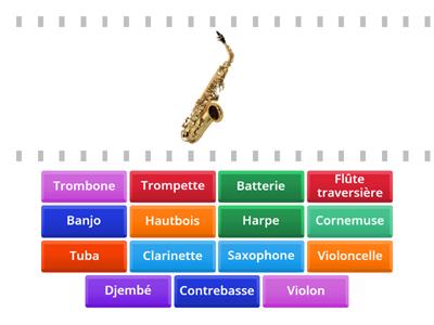 Révision instruments et noms étiquettes