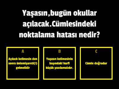 Türkçe Noktamalama İşaretleri 4.sınıf