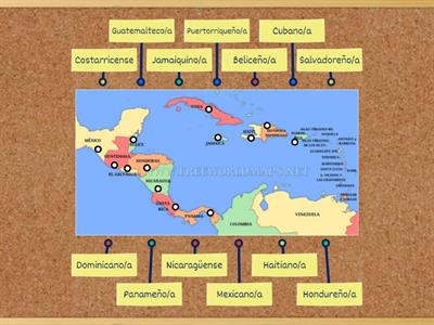 Gentilicios de América Central y del Caribe