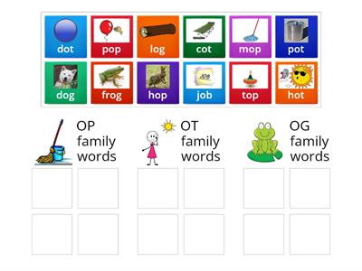 OP, OT, and OG Families [WtW.9 alphabetic spellers] part 1