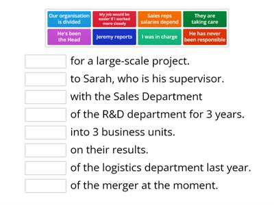 English for business - verbs with prepostions