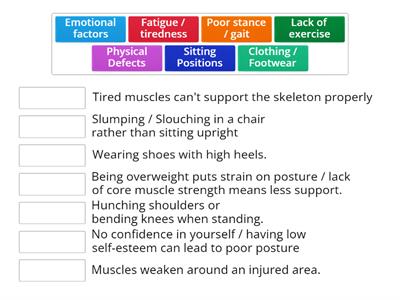 Causes of poor posture