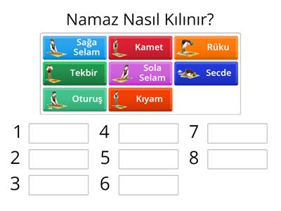 Namaz Sıralaması Erkekler İçin