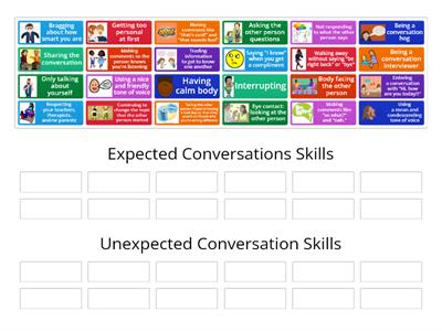 Conversation Skills: Expected Versus Unexpected