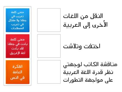 اللغة العربية والعلوم الحديثة 1