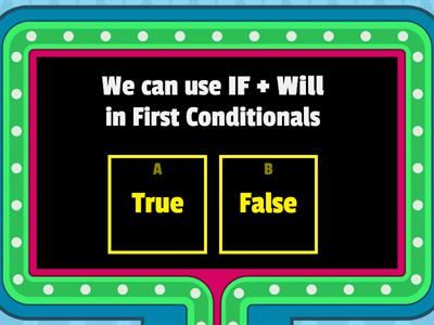 Zero and First Conditional Review