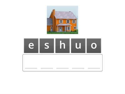 Types of Houses Anagrams