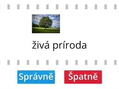 živá a neživá príroda