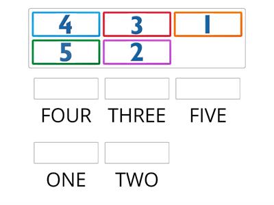 Numbers (from 1 to 5)