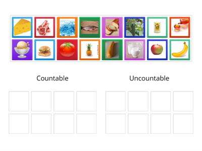 Countable and Uncountable Food