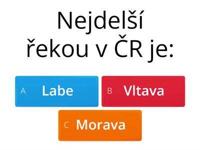 Vodstvo ČR - kvíz