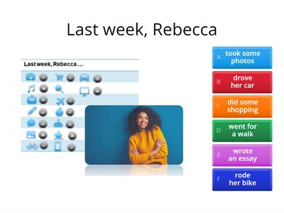 Last week, Rebecca...