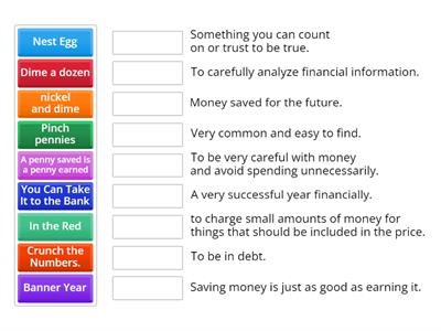 Money idioms