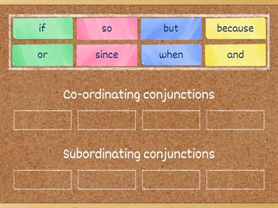 Conjunctions sort
