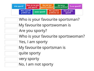 Tu es sportif? - Are you sporty?