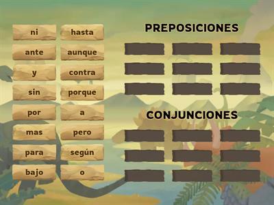 PREPOSICIONES/CONJUNCIONES