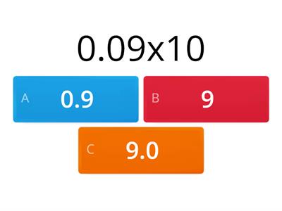  Multiply and divide decimals by 10 , 100 , 1000