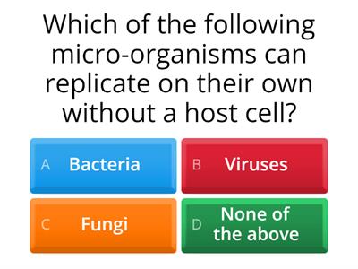 Infection Prevention & Control- End of Unit Knowledge Quiz