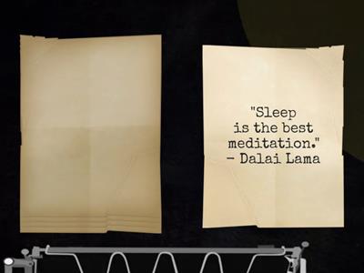 Famous qoutes about sleeping