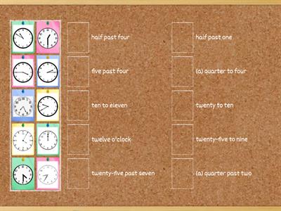 Clock Match (Beginner's Communication 4)