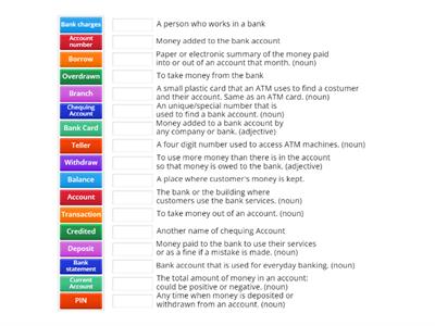 Banking Vocabulary