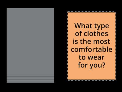 Get Involved A2 / Unit 3 / Describing clothes (speaking card)