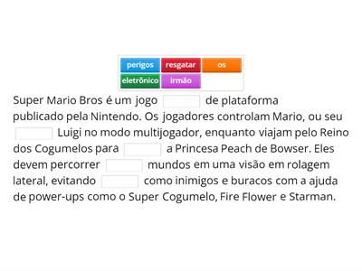  Super Mario Bros texto