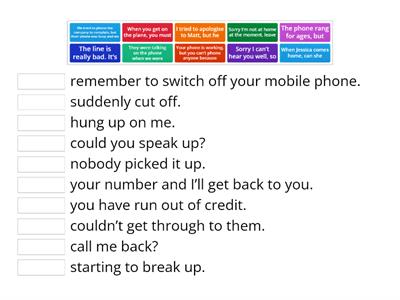 Solutions Intermediate 8A: Using a mobile phone