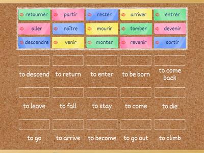  Vandertramp verbs:  Matching