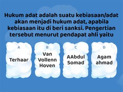 Soal Hukum Adat