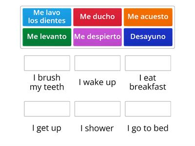Daily routine in Spanish version 3