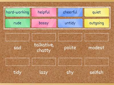 Personality antonyms