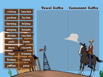 Consonant/Vowel Suffix Sort (-S, -ES, -ING)