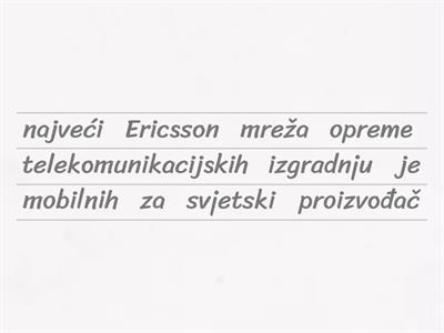 Šta znamo o Ericssonu? 